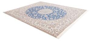 Tappeto Nain 9la Medaglione Floreale Blu Avorio 251x291 Cm
