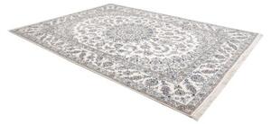Tappeto Nain Kashmar Medaglione Floreale Avorio Blu 249x343 Cm