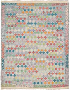 Tappeto Kilim Geometrico Celeste Multicolore 152x197 Cm