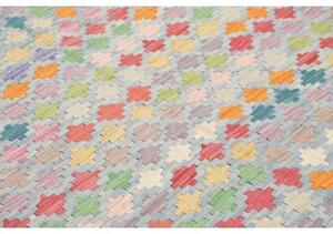 Tappeto Kilim Geometrico Celeste Multicolore 152x197 Cm