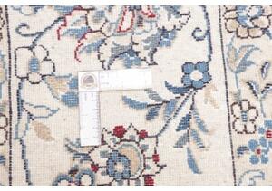 Tappeto Nain Kashmar Medaglione Floreale Avorio Blu 249x343 Cm