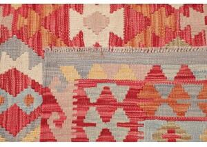 Tappeto Kilim Geometrico Rosso Beige 176x244 Cm
