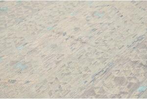 Tappeto Kilim Geometrico Beige Azzurro 198x298 Cm