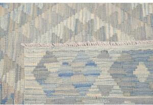 Tappeto Kilim Geometrico Grigio Azzurro 153x212 Cm