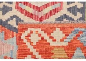 Tappeto Kilim Geometrico Arancione Rosso 184x248 Cm