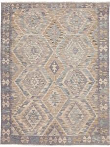 Tappeto Kilim Geometrico Malva Tortora 153x205 Cm