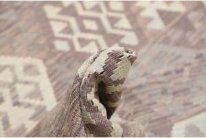 Tappeto Kilim Geometrico Tortora Grigio Perla 206x290 Cm