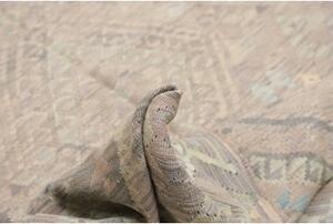 Tappeto Kilim Geometrico Grigio Beige 210x294 Cm