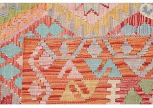 Tappeto Kilim Geometrico Ruggine Azzurro 204x288 Cm