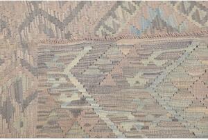 Tappeto Kilim Geometrico Grigio Beige 210x294 Cm