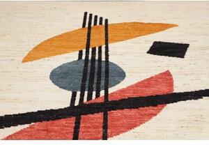 Tappeto Berbero Geometrico Avorio Multicolore 275x381 Cm