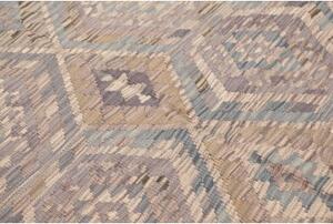 Tappeto Kilim Geometrico Malva Tortora 153x205 Cm