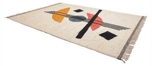 Tappeto Berbero Geometrico Avorio Multicolore 275x381 Cm