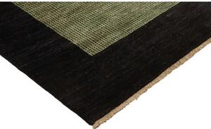 Tappeto Essenzia Geometrico Nero Verde 157x195 Cm
