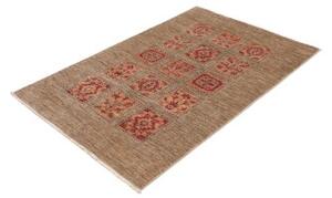 Tappeto Floralia Geometrico Marrone Arancione 100x153 Cm