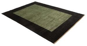 Tappeto Essenzia Geometrico Nero Verde 157x195 Cm