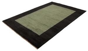Tappeto Essenzia Geometrico Nero Verde 157x195 Cm