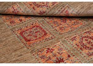 Tappeto Floralia Geometrico Marrone Arancione 100x153 Cm
