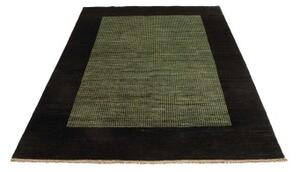 Tappeto Essenzia Geometrico Nero Verde 157x195 Cm
