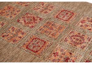 Tappeto Floralia Geometrico Marrone Arancione 100x153 Cm