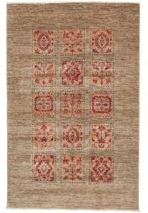 Tappeto Floralia Geometrico Marrone Arancione 100x153 Cm