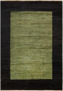 Tappeto Essenzia Geometrico Nero Verde 157x195 Cm