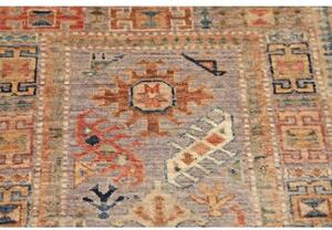 Tappeto Kazak Fine Figurativo Tortora Arancione 68x97 Cm