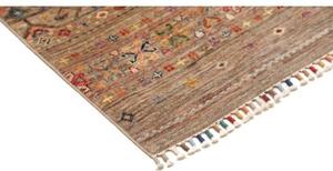 Tappeto Istintia Geometrico Marrone Rosso Corsia 77x297 Cm