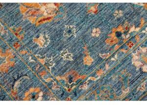 Tappeto Istintia Floreale Blu Petrolio Arancione 82x128 Cm