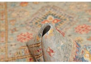 Tappeto Kazak Fine Stilizzato Verde Salvia Beige 96x153 Cm