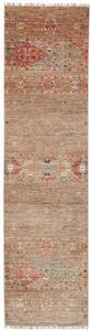 Tappeto Istintia Geometrico Marrone Rosso Corsia 77x297 Cm