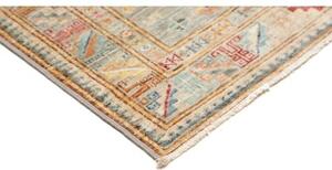 Tappeto Kazak Fine Stilizzato Verde Salvia Beige 96x153 Cm