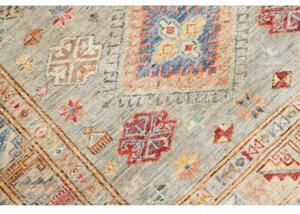 Tappeto Kazak Fine Stilizzato Verde Salvia Beige 96x153 Cm