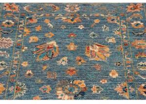 Tappeto Istintia Floreale Blu Petrolio Arancione 82x128 Cm