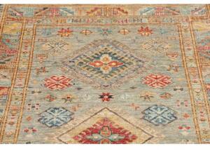 Tappeto Kazak Fine Stilizzato Verde Salvia Beige 96x153 Cm