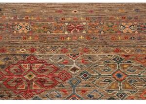Tappeto Istintia Geometrico Marrone Rosso Corsia 77x297 Cm