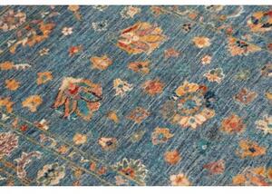 Tappeto Istintia Floreale Blu Petrolio Arancione 82x128 Cm