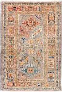 Tappeto Kazak Fine Figurativo Tortora Arancione 68x97 Cm