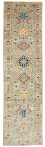 Tappeto Floralia Geometrico Azzurro Beige Corsia 75x285 Cm
