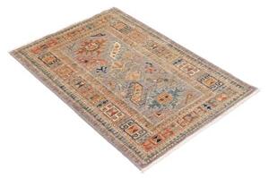 Tappeto Kazak Fine Figurativo Tortora Arancione 68x97 Cm