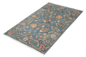 Tappeto Istintia Floreale Blu Petrolio Arancione 82x128 Cm