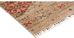 Tappeto Istintia Geometrico Beige Rosso Mattone Corsia 84x238 Cm