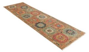 Tappeto Floralia Stilizzato Ocra Ruggine Corsia 79x251 Cm