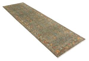 Tappeto Zigler Fine Floreale Verde Petrolio Blu Corsia 80x249 Cm