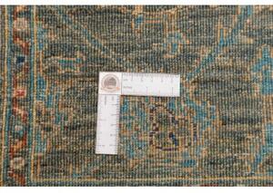 Tappeto Zigler Fine Floreale Verde Petrolio Blu Corsia 80x249 Cm