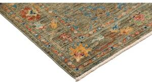 Tappeto Zigler Fine Floreale Verde Petrolio Blu Corsia 80x249 Cm