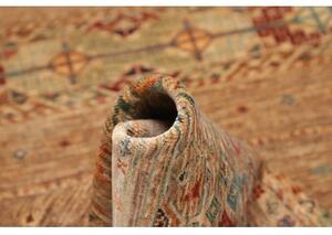 Tappeto Istintia Geometrico Beige Rosso Mattone Corsia 81x247 Cm