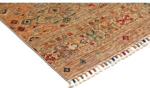 Tappeto Istintia Geometrico Beige Rosso Mattone Corsia 81x247 Cm