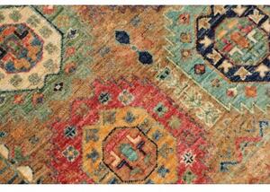 Tappeto Floralia Stilizzato Ocra Ruggine Corsia 79x251 Cm