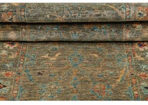 Tappeto Zigler Fine Floreale Verde Petrolio Blu Corsia 80x249 Cm